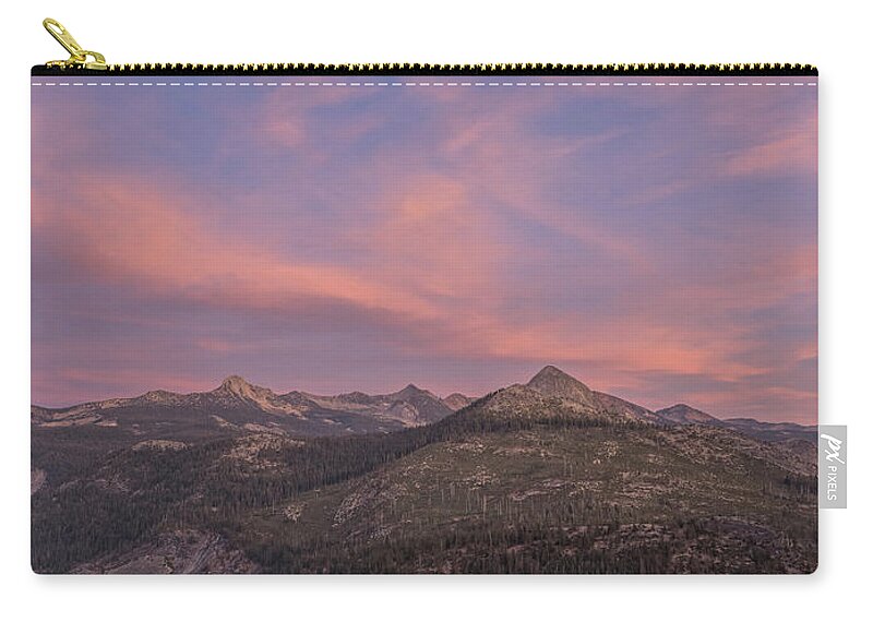 Glacier Point Zip Pouch featuring the photograph Glacier Point 1 by Alan Kepler