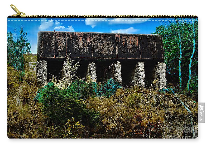 Railways Zip Pouch featuring the photograph Glenfinnan Water Tower by Richard Denyer