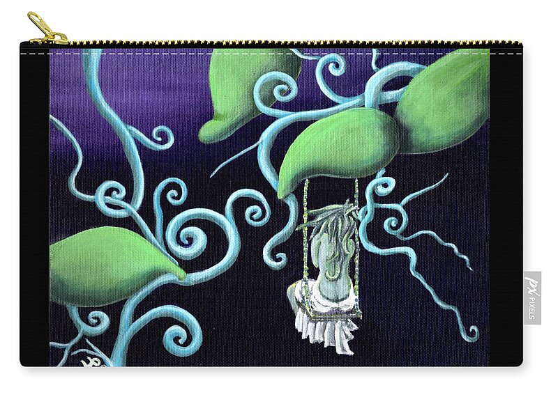Feminine Carry-all Pouch featuring the painting Glissfull Goddess by Vicki Noble