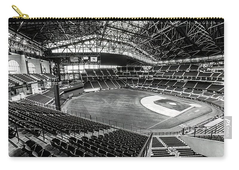 Baseball Zip Pouch featuring the photograph Globe Life Field by Joe Paul