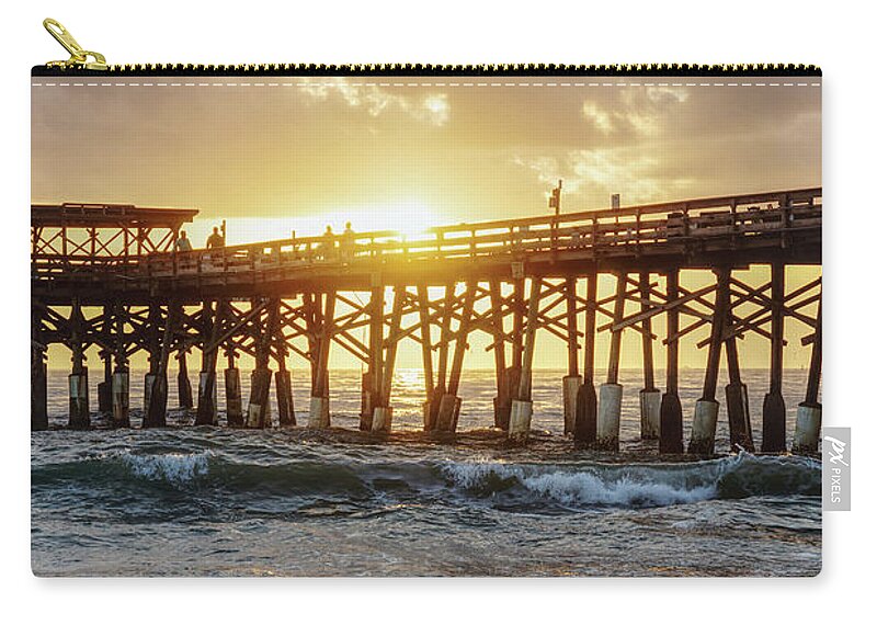 Cocoa Beach Zip Pouch featuring the photograph Glorious Cocoa New Year by Jennifer White