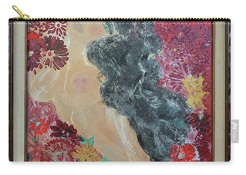 Girl Zip Pouch featuring the painting Hermosa by Leslie Porter