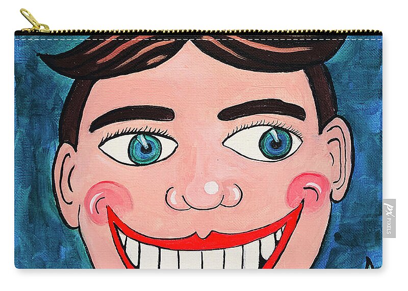 Tillie Carry-all Pouch featuring the painting Go-Lucky Tillie by Patricia Arroyo