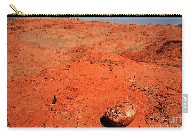 Gobi Desert Zip Pouch featuring the photograph Gobi desert, Mongolia, Countryside by Elbegzaya Lkhagvasuren