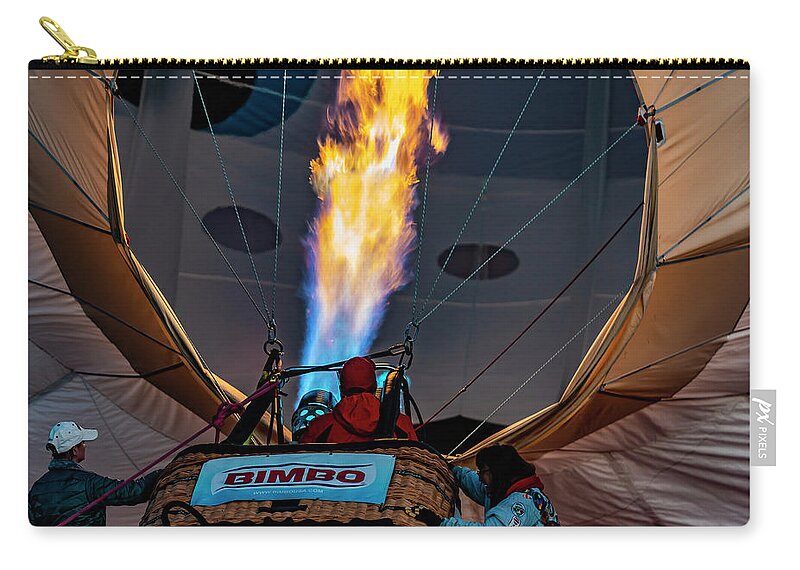 Balloon Zip Pouch featuring the digital art Going Hot by Todd Tucker
