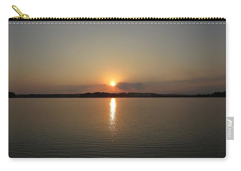 Gold Zip Pouch featuring the photograph Gold Plated Sunrise by Ed Williams