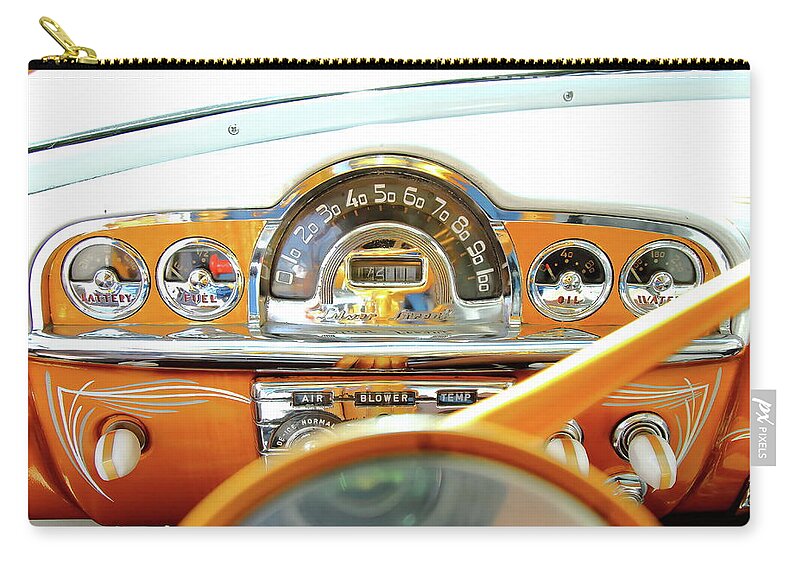Pontiac Zip Pouch featuring the photograph Golden Dash by Lens Art Photography By Larry Trager