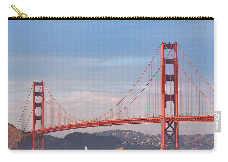 Golden Gate Bridge Zip Pouch featuring the photograph Golden Gate Bridge by Matthew DeGrushe
