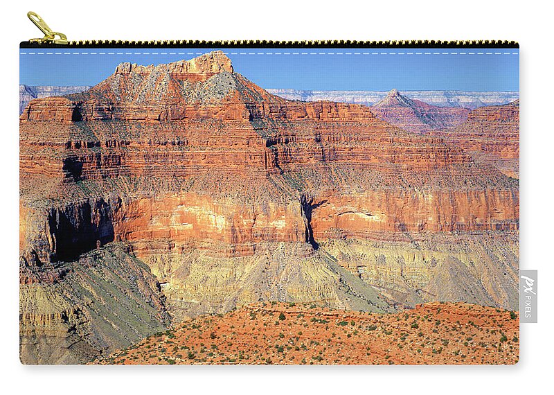 Usa Zip Pouch featuring the photograph Golden Mountain by Randy Bradley