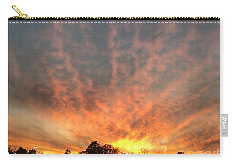 Sunset Zip Pouch featuring the photograph Good Evening Sunset #1 by Catherine Wilson