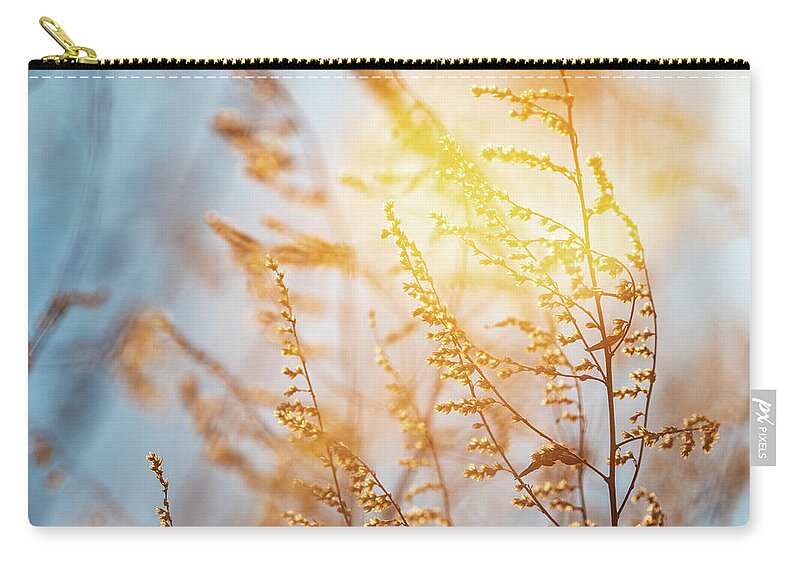Plants Zip Pouch featuring the photograph Good Morning - Nature Photography by Amelia Pearn