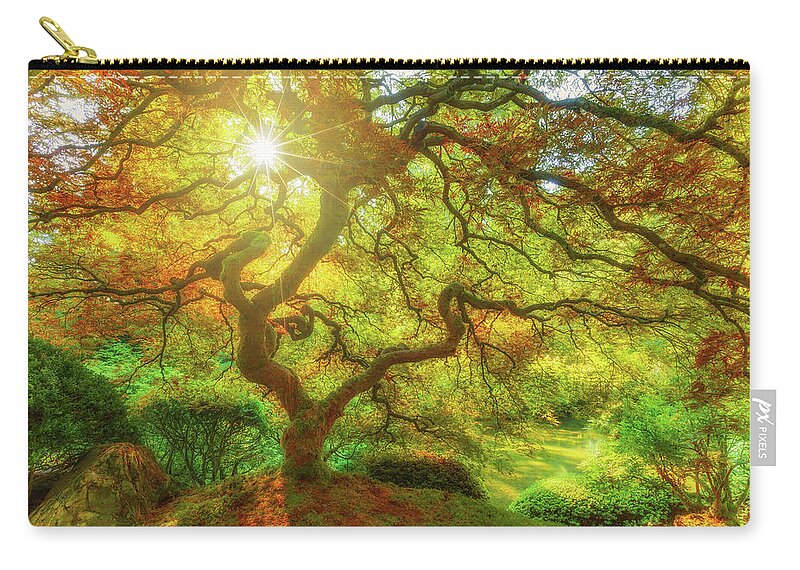 Trees Zip Pouch featuring the photograph Good Morning Sunshine by Darren White