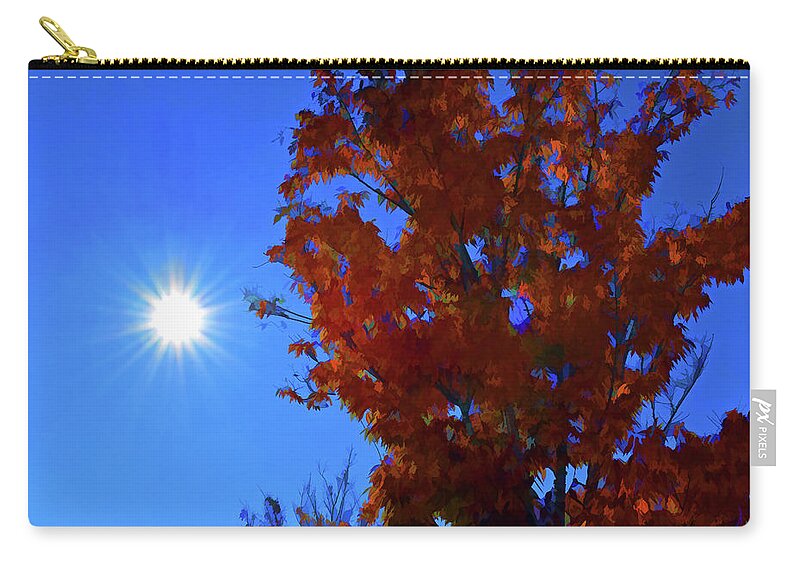 Tree Zip Pouch featuring the photograph Goodbye Summer Hello Fall by Roberta Byram