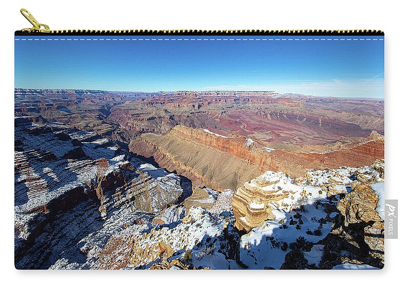 Grand Canyon Zip Pouch featuring the photograph Grand Canyon #3 by Steve Templeton