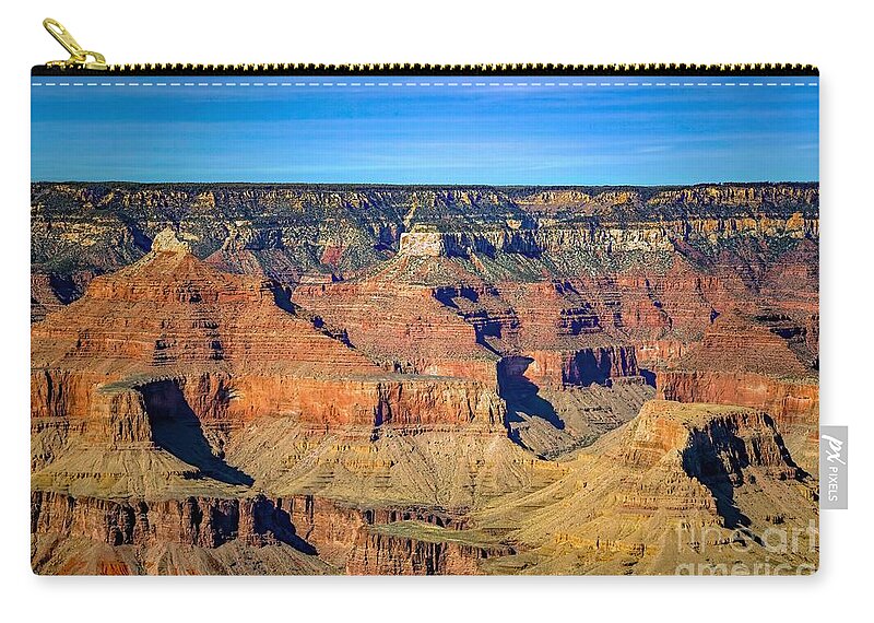 Jon Burch Zip Pouch featuring the photograph Grand Canyon Close Up by Jon Burch Photography