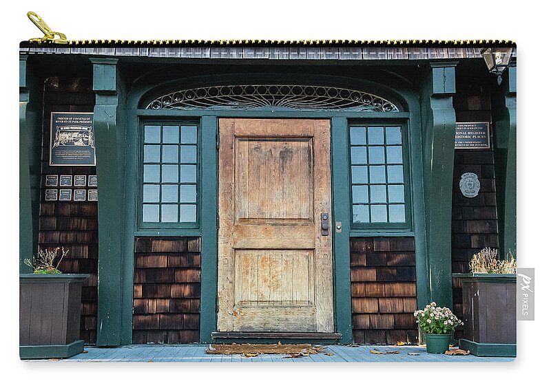 Door Carry-all Pouch featuring the photograph Grand Entrance by Cathy Kovarik