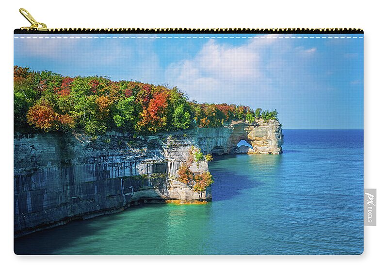 Grand Portal Point Zip Pouch featuring the digital art Grand Portal Point by Kevin McClish