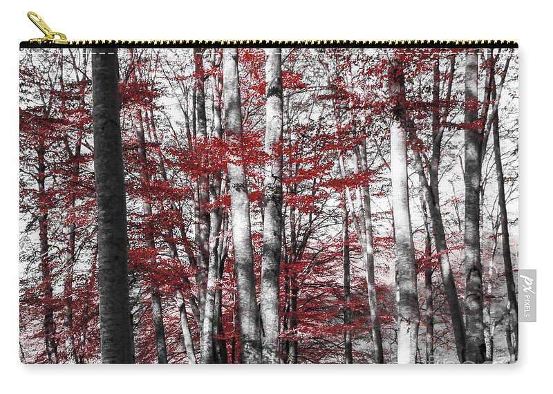 Forest Zip Pouch featuring the photograph Graphic Nature by Marco Crupi