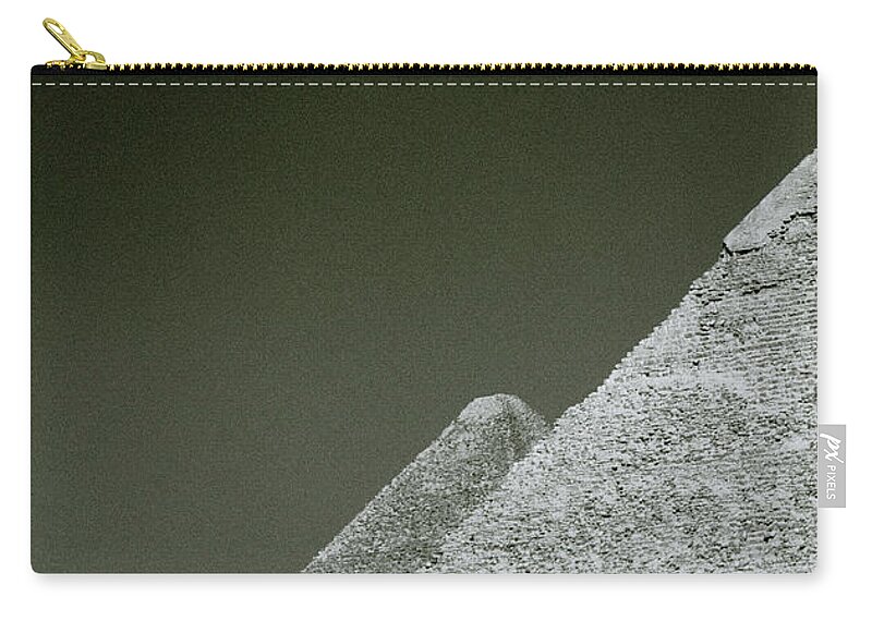 Egypt Zip Pouch featuring the photograph Graphic Pyramids by Shaun Higson
