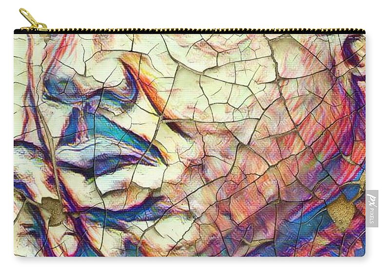  Carry-all Pouch featuring the mixed media Greatness by Angie ONeal