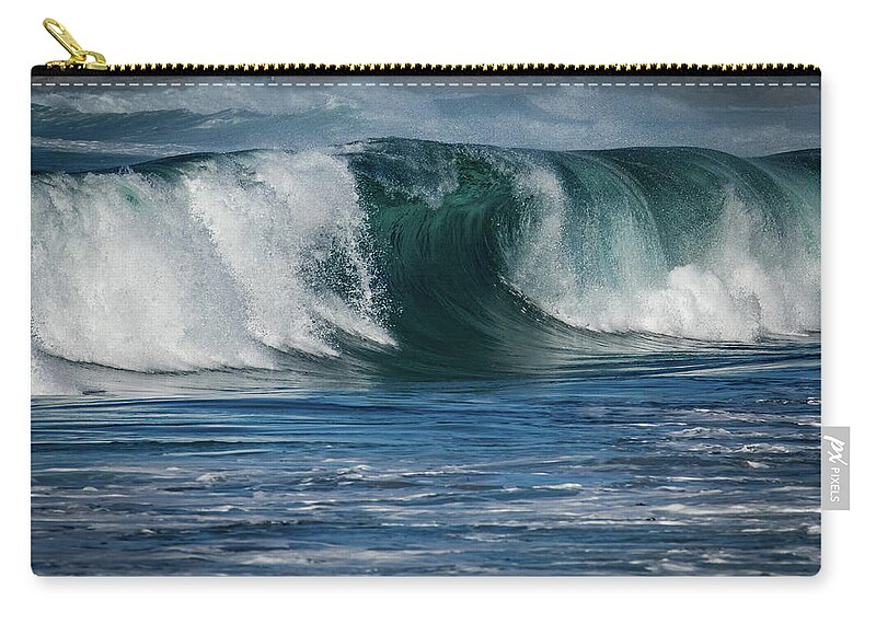 Green Carry-all Pouch featuring the photograph Green and Blue by Stephen Sloan