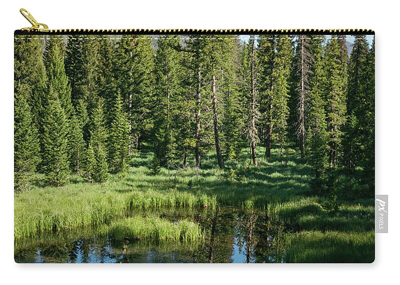 Green Zip Pouch featuring the photograph Greens of Summer by Ana V Ramirez
