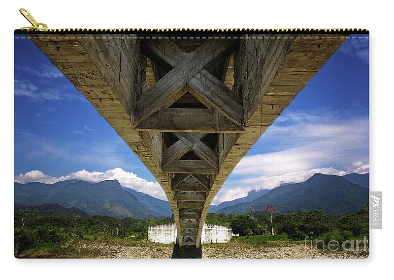Andes Zip Pouch featuring the photograph Guadalupe, Ecuador by David Little-Smith