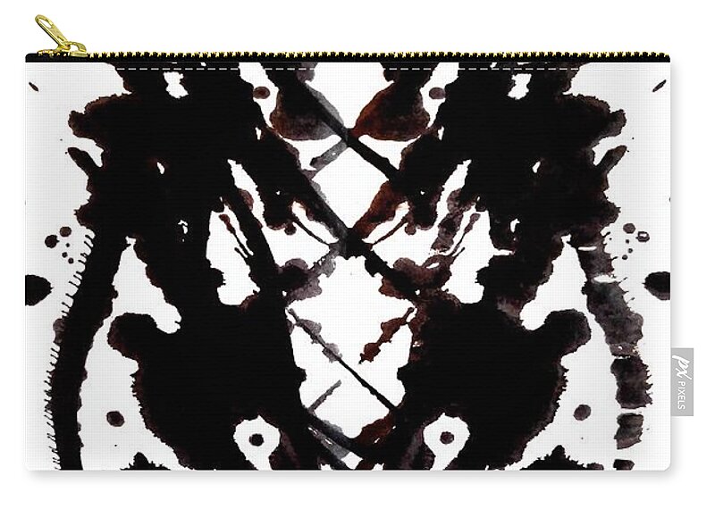 Statement Zip Pouch featuring the painting Guardian Ghoul by Stephenie Zagorski