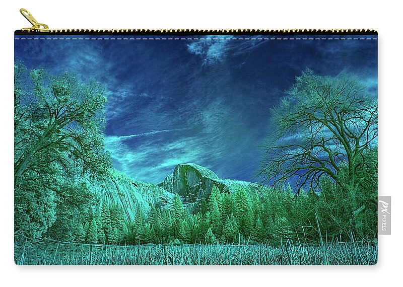Landscape Carry-all Pouch featuring the photograph Half Dome Colored Infrared by Romeo Victor