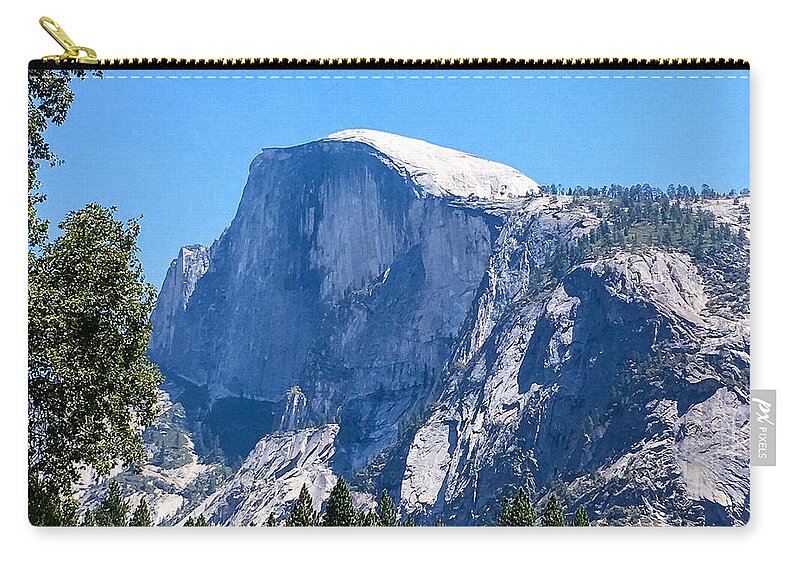 Yosemite Zip Pouch featuring the photograph Half Dome by Grey Coopre