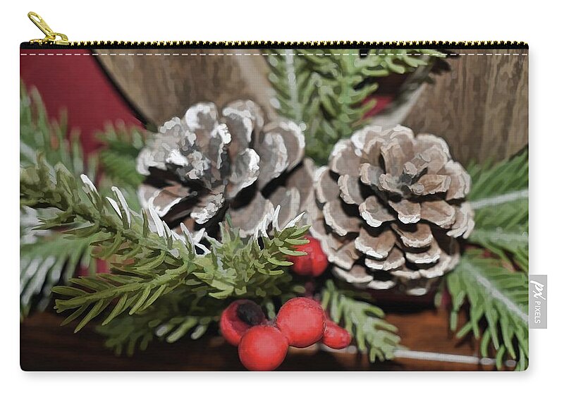 Happy Merry Zip Pouch featuring the photograph Happy Merry by Roberta Byram