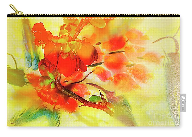 Blossom Zip Pouch featuring the photograph Happy Spring. by Alexander Vinogradov