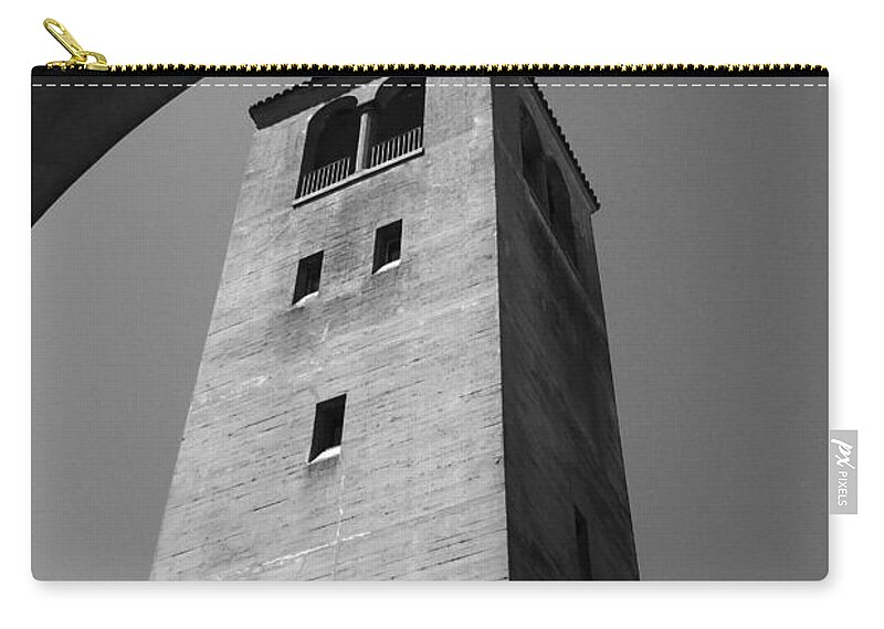 San Francisco Arts Institute Zip Pouch featuring the photograph Haunted Tower of the San Francisco Arts Institute by Tony Lee