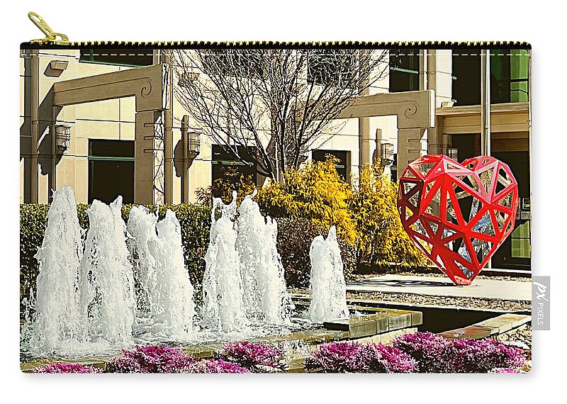 Greenville Zip Pouch featuring the photograph Have a Heart 3 by Lee Darnell