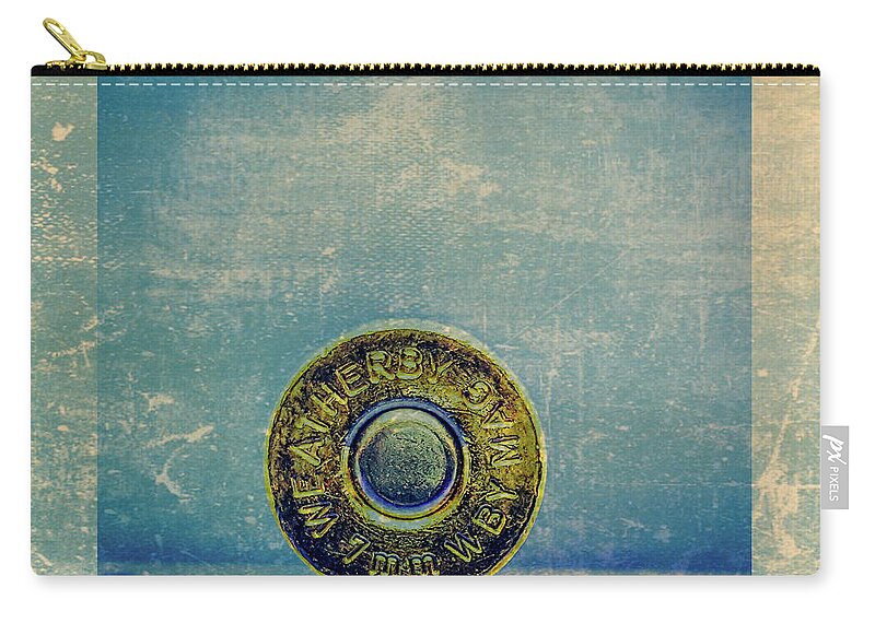 Weatherby Carry-all Pouch featuring the digital art Head Stamp by Jorge Estrada
