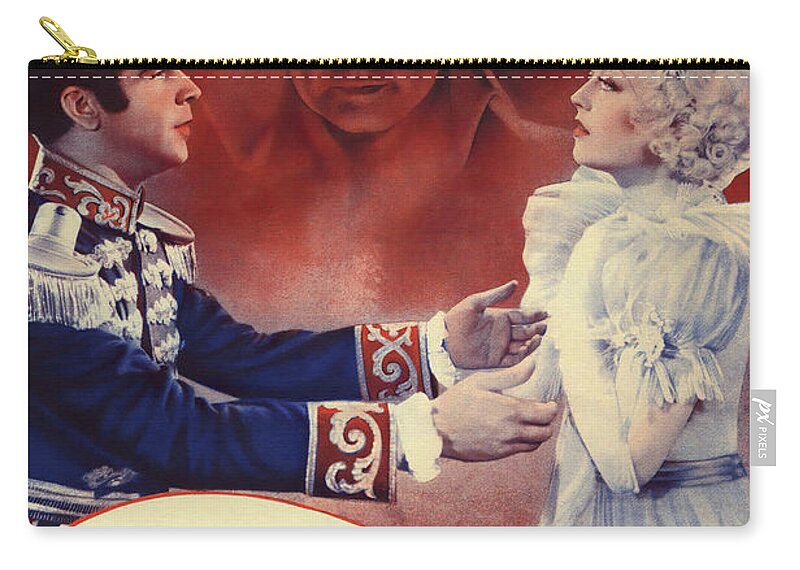 Hearts Zip Pouch featuring the mixed media ''Hearts Divided'', with Marion Davies and William Powell, 1936 by Movie World Posters