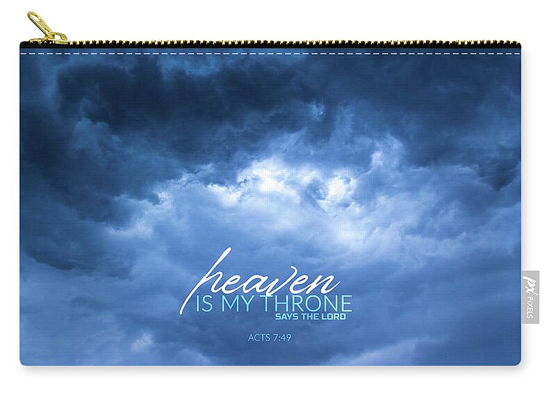 Heaven Carry-all Pouch featuring the photograph Heaven is my throne by Viktor Wallon-Hars