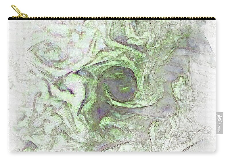 Painting Zip Pouch featuring the digital art Heaven on Earth Series - Untitled X by Red Ram