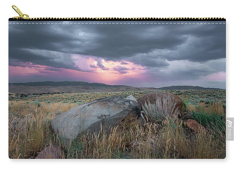 Sunset Carry-all Pouch featuring the photograph Heavenly Glow by Ron Long Ltd Photography