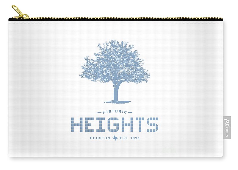 Jan M Stephenson Designs Carry-all Pouch featuring the digital art Heights Tile and Tree by Jan M Stephenson