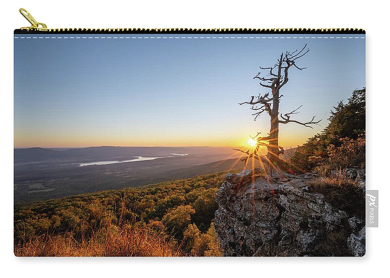Hello Sunset Zip Pouch featuring the photograph Hello Sunset by George Buxbaum