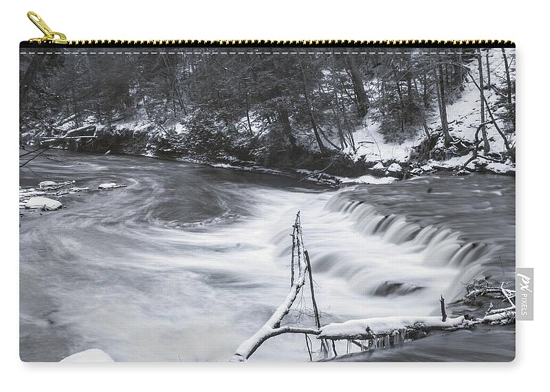  Carry-all Pouch featuring the photograph Henry Church Rock Falls by Brad Nellis