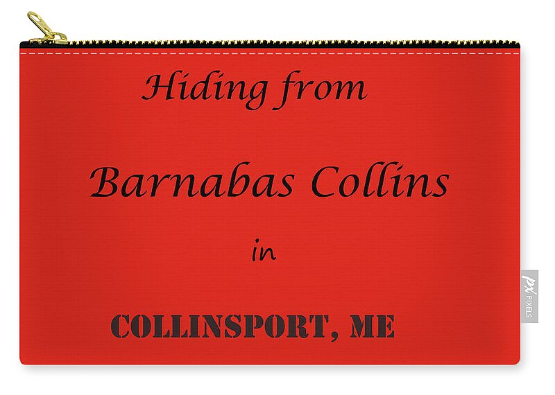 Collinsport Zip Pouch featuring the photograph Hiding in Collinsport ME by Jeff Cooper