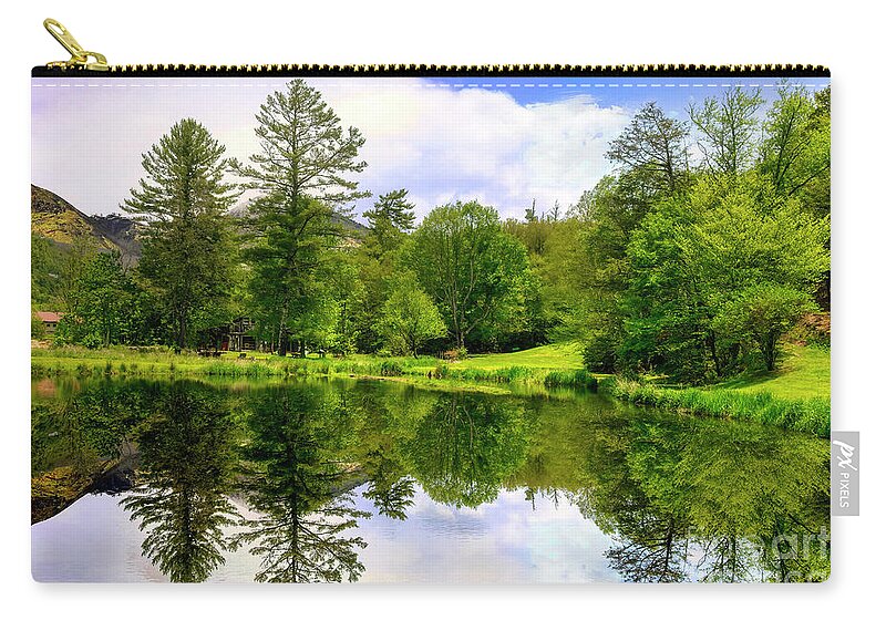 Lake Zip Pouch featuring the photograph High Country Reflections by Shelia Hunt