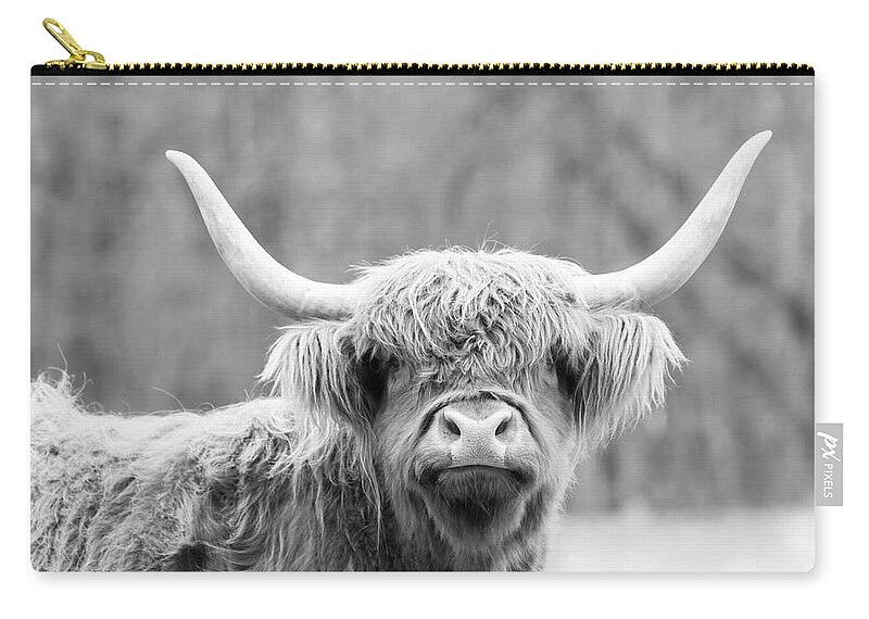 Cow Carry-all Pouch featuring the photograph Highland Coo by Holly Ross