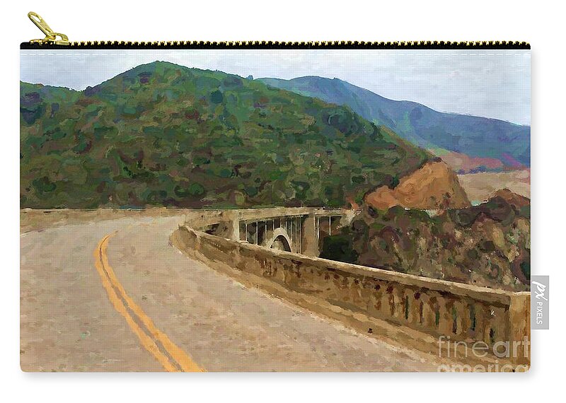 Road Zip Pouch featuring the photograph Hitting the Road by Katherine Erickson