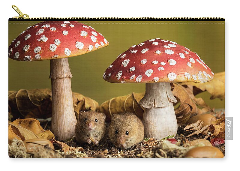Harvest Zip Pouch featuring the photograph Hm-8664 by Miles Herbert
