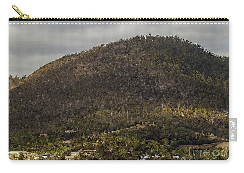 Hobart Zip Pouch featuring the photograph Hobart from the Derwent River, Tasmania, Australia by Elaine Teague