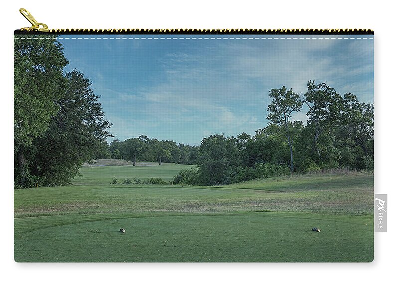 Cimarron Hills Zip Pouch featuring the photograph Hole #10 by John Johnson