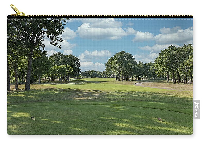 Cimarron Hills Zip Pouch featuring the photograph Hole #4 by John Johnson